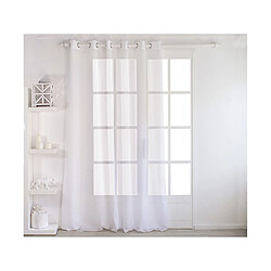 Avis Voilage Sablé grande largeur Blanc 240 x 240 cm - Enjoy Home