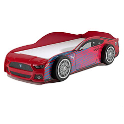 Paris Prix Pack - Lit Enfant & Matelas Panther Power 90x200cm Rouge