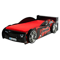 Paris Prix Pack - Lit Enfant Voiture & Matelas MRX 90x200cm Noir