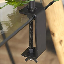 The Home Deco Factory Barre Décorative Ajustable Table 139-250cm Noir pas cher
