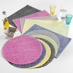 Avis Douceur D'Interieur Set de Table Losamo 30x45cm Fuchsia