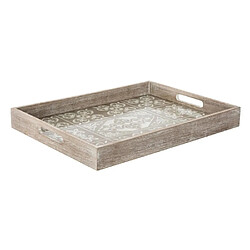 Atmosphera Plateau de Service à Motifs Eté 40cm Naturel