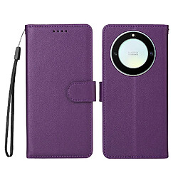 Flip Étui Pour Honor X9A 5G Fente pour crad Portefeuille Chargement sans fil Support de voiture magnétique Violet Flip Étui Pour Honor X9A 5G Fente pour crad Portefeuille Chargement sans fil Support de voiture magnétique GANGXUN Violet