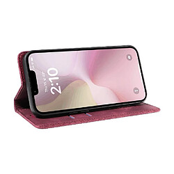 Étui Pour Samsung Galaxy A57 Portefeuille Folio Cuir PU Magnétique Protecteur Rouge