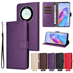 Avis Flip Étui Pour Honor X9A 5G Fente pour crad Portefeuille Chargement sans fil Support de voiture magnétique Violet