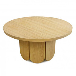 Paris Prix Table Basse Ronde Design Soft 78cm Naturel