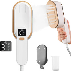 Vendos85 Fer à vapeur portable 2000W, blanc, 150 ml