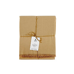 Alexandra House Living Nappe beige à franges 140 x 200 cm