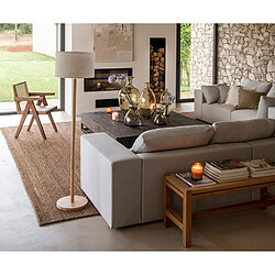 Alexandra House Living Lampadaire en bois et lin