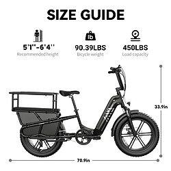 Vélo Électrique adulte TST K8 - Batterie 48V 15Ah - Moteur 1300W - Autonomie 90km - vitesse max 45 km/h pas cher