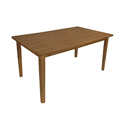 Alexandra House Living Table de salle à manger en frêne foncé 150 x 90 x 75