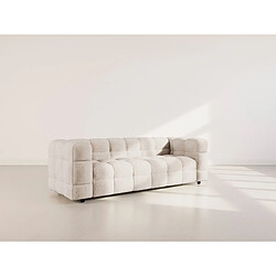 Bestmobilier Augustin - Canapé droit 3 places en velours texturé