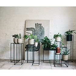 Avis Alexandra House Living Pot de fleurs en métal noir 51 x 24 x 65