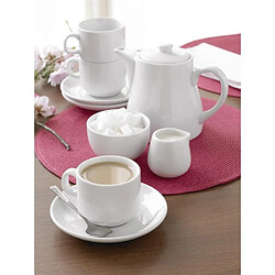 Soucoupes pour tasses à cappuccino blanches Olympia - Lot de 12 pas cher