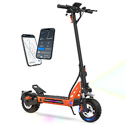 Trottinette électrique pour adultes TOFUN TF3 1000W Trottinette électrique tout-terrain rapide avec une vitesse maximale de 45 km/h, autonomie maximale de 45 km, noir et orange