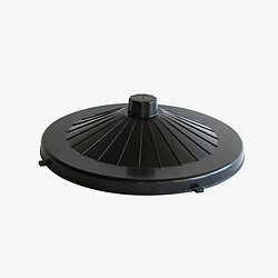 Couvercle de poubelle ronde 80 L - noir - Gilac