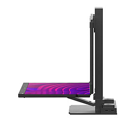 MOBILE PIXELS Écrans Externes Superposés 24" Full HD avec Dock USB-C / HDMI Modèle Geminos Noir pas cher