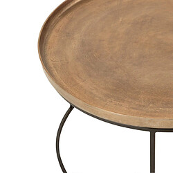 Acheter Paris Prix Lot de 3 Tables Basses Gigognes Bano 80cm Rouille