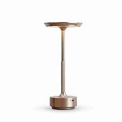 Lampe Led Tactile à poser, Aluminium brossé, Intensité Variable, Rechargeable USB