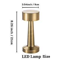 Lampe à Poser Led, Tactile, Intensité Variable, Luminaire d'Appoint, 21 cm, Rechargeable pas cher