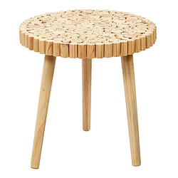 Paris Prix Table Basse en Bois Rondin 60cm Naturel