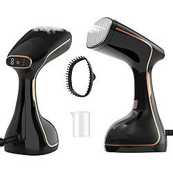 Vendos85 Brosse vapeur pliable noire 1500 W compacte