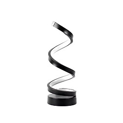 Lampe Spirale Led à poser, Dimmable, Intensité Variable, 5W, USB 5V - Noir