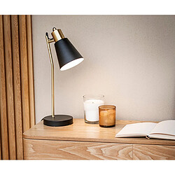 Alexandra House Living Lampe de table en métal noir 22 x 14 x 45