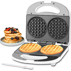 Vendos85 Mini-gaufrier électrique 750 W – Revêtement antiadhésif