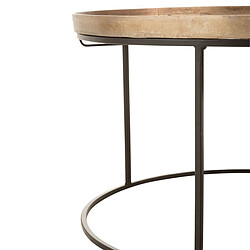 Avis Paris Prix Lot de 3 Tables Basses Gigognes Bano 80cm Rouille