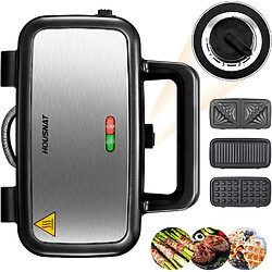 Vendos85 Appareil multifonction 3-en-1 pour sandwichs et gaufres 1200 W