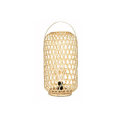 Alexandra House Living Lampe de table en bambou 26 x 26 x 55 cm