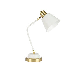 Alexandra House Living Lampe de table en métal blanc 31 x 16 x 45
