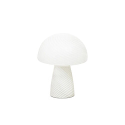 Alexandra House Living Lampe champignon en verre, diamètre 22 x 28 cm