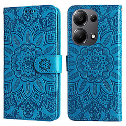 Étui Pour Xiaomi Redmi Note 13 Pro 4G Housse de protection Flip Fentes pour cartes Cuir Bleu Étui Pour Xiaomi Redmi Note 13 Pro 4G Housse de protection Flip Fentes pour cartes Cuir GANGXUN Bleu