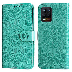 Étui Pour Realme 8 Pro Fentes pour cartes Flip Housse de protection Cuir Vert Étui Pour Realme 8 Pro Fentes pour cartes Flip Housse de protection Cuir GANGXUN Vert