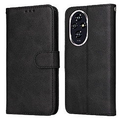 Flip Étui Pour Honor 200 Couverture rabotant Fermeture magnétique Découpes précises Fentes pour cartes Noir Flip Étui Pour Honor 200 Couverture rabotant Fermeture magnétique Découpes précises Fentes pour cartes GANGXUN Noir