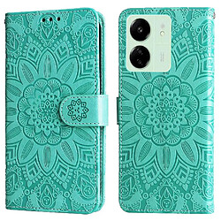 Avis Étui Pour Xiaomi Redmi 13C 4G Housse de protection Flip Fentes pour cartes Cuir Vert