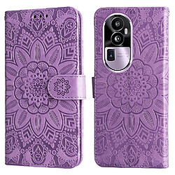 Étui Pour OPPO RENO 10 PRO PLUS Cuir Flip Fentes pour cartes Housse de protection Violet Étui Pour OPPO RENO 10 PRO PLUS Cuir Flip Fentes pour cartes Housse de protection GANGXUN Violet