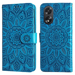 Avis Étui Pour OPPO A18 4G Fentes pour cartes Cuir Flip Housse de protection Bleu