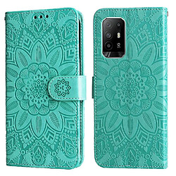 Avis Étui Pour OPPO Reno 6Z Housse de protection Fentes pour cartes Cuir Flip Vert