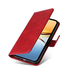 Acheter Flip Étui Pour VIVO Y300 PRO Couverture rabotant Fentes pour cartes Fermeture magnétique Découpes précises Rouge