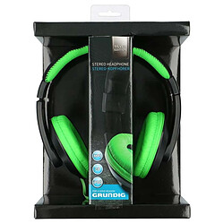 Grundig Casque intra-auriculaire Filaire Stéréo 3,5 mm avec Bandeau Réglable Vert pas cher