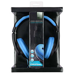 Grundig Casque intra-auriculaire Filaire Stéréo 3,5 mm avec Bandeau Réglable Bleu pas cher