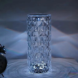 Lampe Led à Poser Cristal, Tactile avec Télécommande, USB rechargeable
