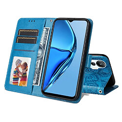 Avis Étui Pour INFINIX HOT 20S Fentes pour cartes Housse de protection Cuir Flip Bleu