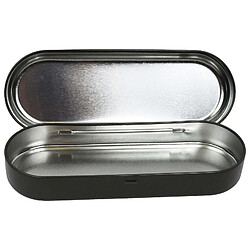 Harry Potter Trousse à Crayon Métal avec Couvercle Amovible Motif Blason Poudlard Noir