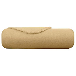 Inny Couverture en Polaire Douce 130x170 cm Chaleureux pour Canapé et Lit Jaune