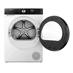 Sèche-linge pompe à chaleur 60cm 9kg blanc - DH3S902UWDC - HISENSE pas cher