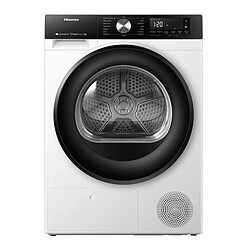 Sèche-linge pompe à chaleur 60cm 9kg blanc - DH3S902UWDC - HISENSE